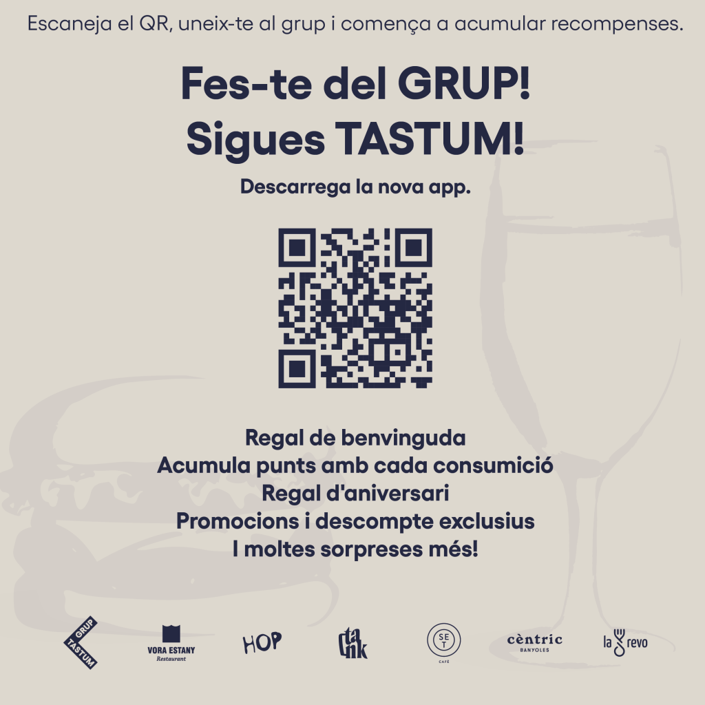 app, grup tastum, recompenses, banyoles, restaurant banyoles, gastronomia banyoles, menjar de sempre